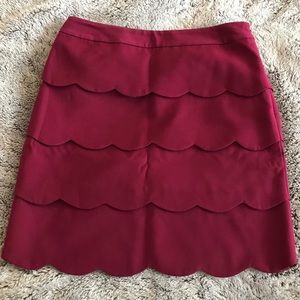 LOFT Scalloped Skirt